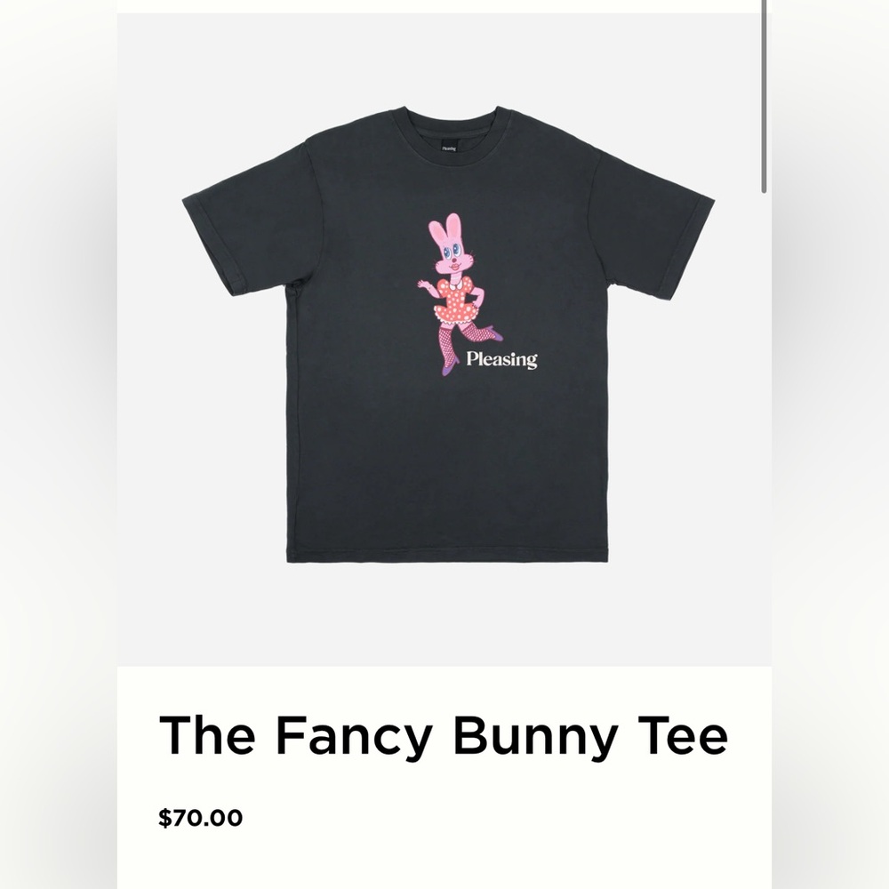 HARRY STYLES PLEASING FANCY BUNNY TEE NWOT